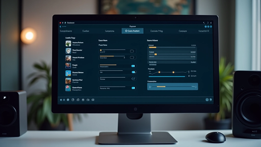Monitor che mostra esportazione video in alta definizione, barre di progresso di rendering