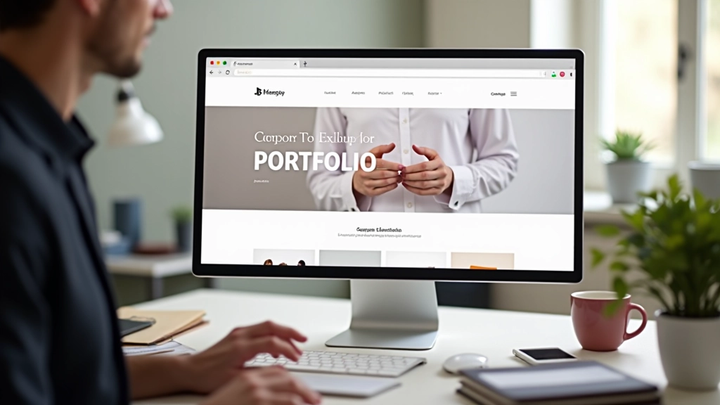 Portfolio presentation su schermo