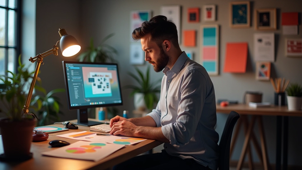 Studio creativo moderno con designer al lavoro su progetti motion design